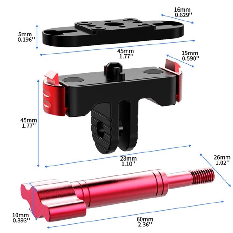Magnetic Quick Release Adapter Mount for 13 Action Camera Connection Adapter Extension Base Camera Accessories