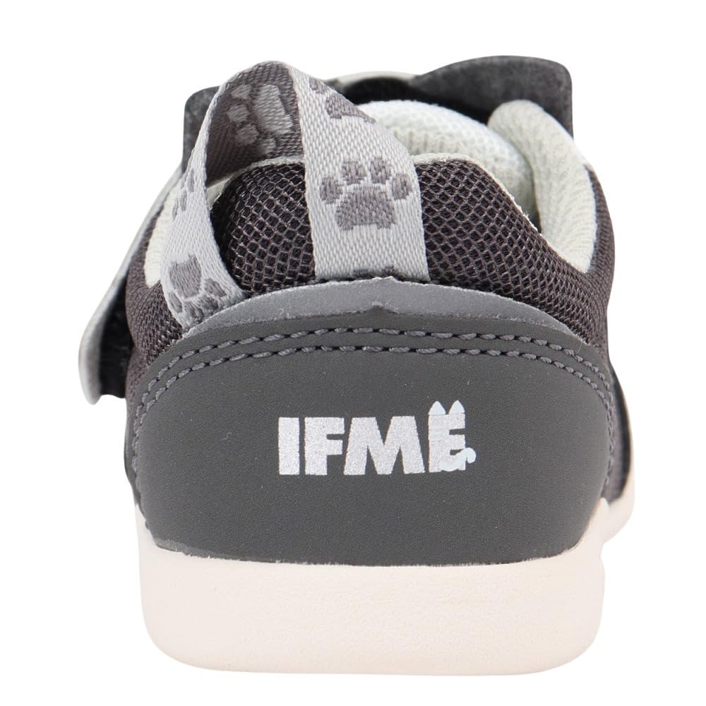 Baby Shoes Cat Sneakers GREY Cm 3E [IFME] 15.0