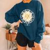 Women Casual Printing Long Sleeve Sweatshirt Pullover Tops Blouse