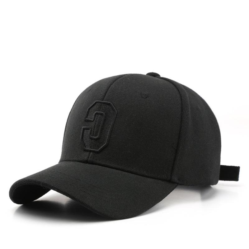 Wholesale Spring Summer Fashion Custom Cotton Letter Embroidered Unisex Baseball Cap Sports Cap for Outdoor Activities 55-60cm adjustable чёрный