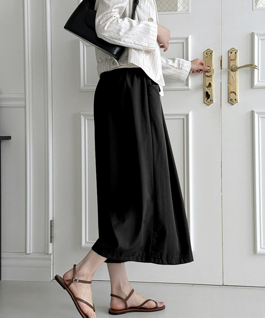 Seumiseuteilleo Flare Flowy Octave Skirt Pants (2 Colors)