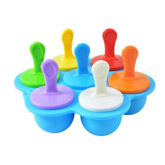 Popsicle Molds for Kids Reusable Ice Pop Mold with Sticks Homemade Mini Toddler Popsicle Mold BPA-Free Food-Grade Non-Stick Tray