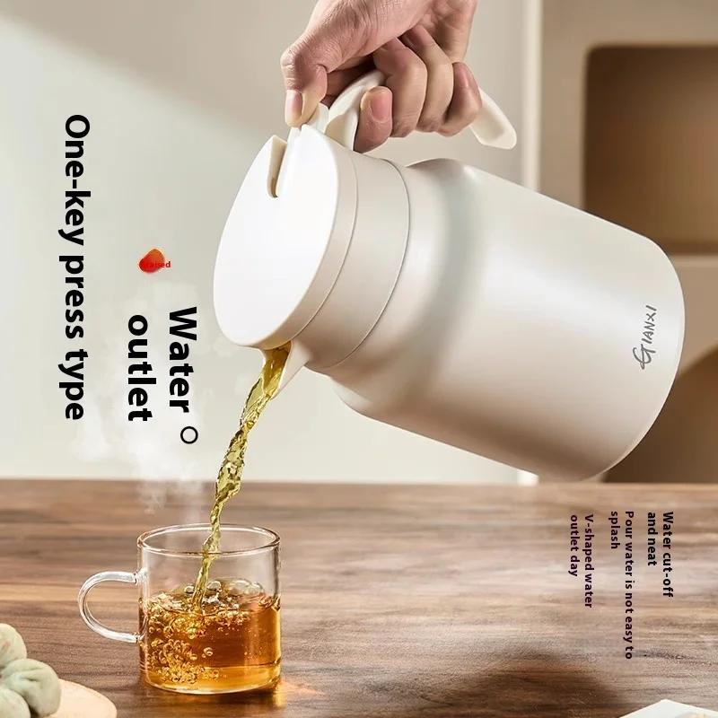 Teapot Titanium Teapot Household Sealed Thermos Large Capacity Teapot Tea Separation Stewing  Cold Insulation