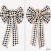 Large Christmas Bow Red Black Buffalo Plaid Christmas Wreath Bows Christmas Tree