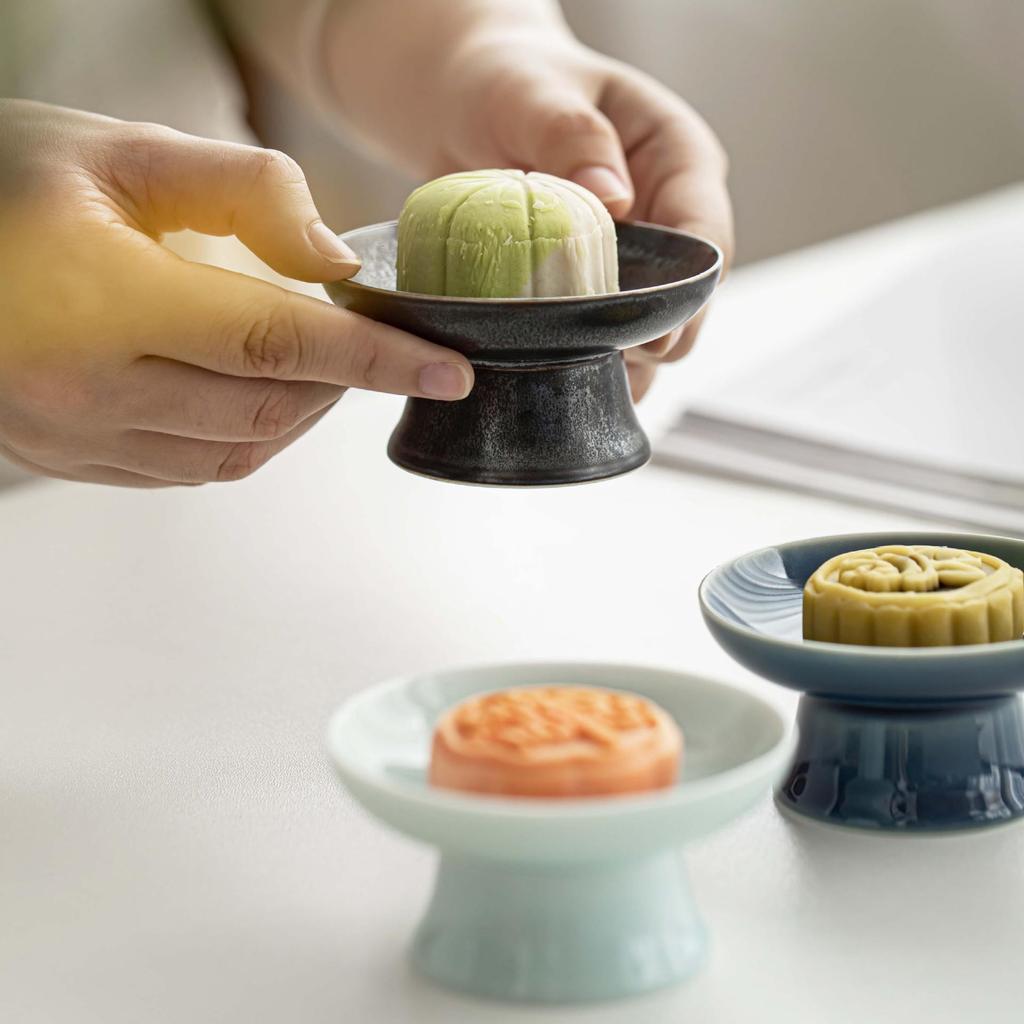 Chinese Zen High-Footed Dessert & Snack Plate
