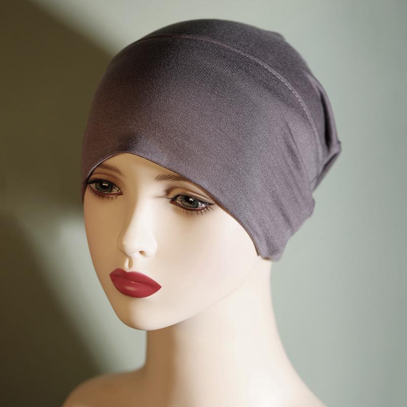 Pilling-Free, Non-Fading Multi-Color Tube Hat & Solid Pure Cotton Headscarf - Women's Elastic & Breathable