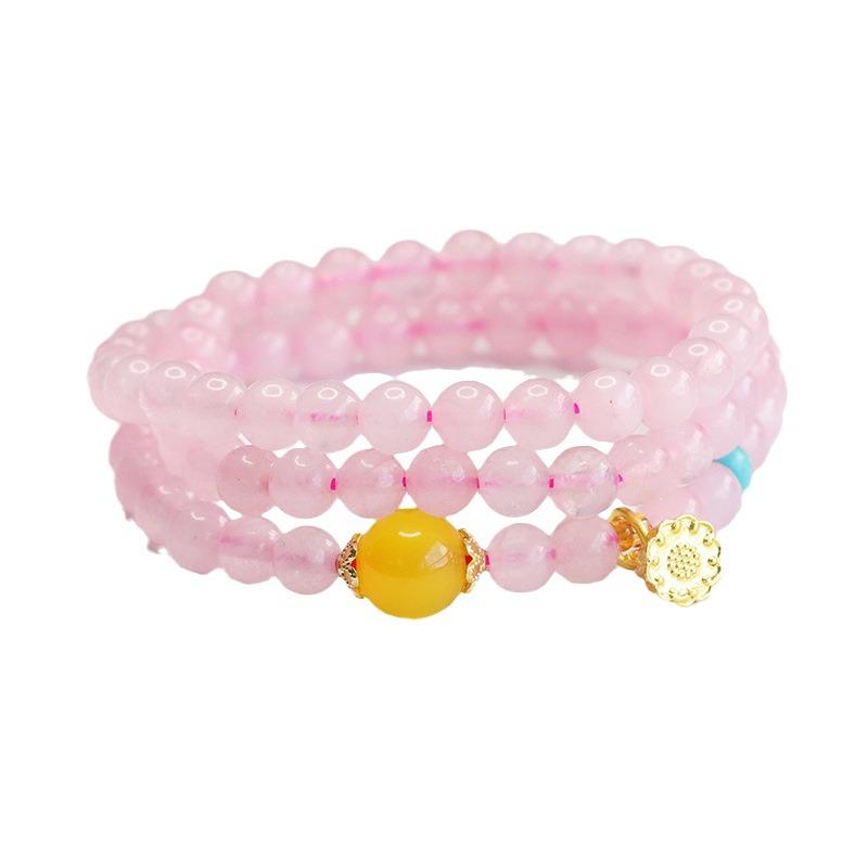 Juan Yu Natural Pink Crystal Lotus Seed Pod Bracelet CB4062310