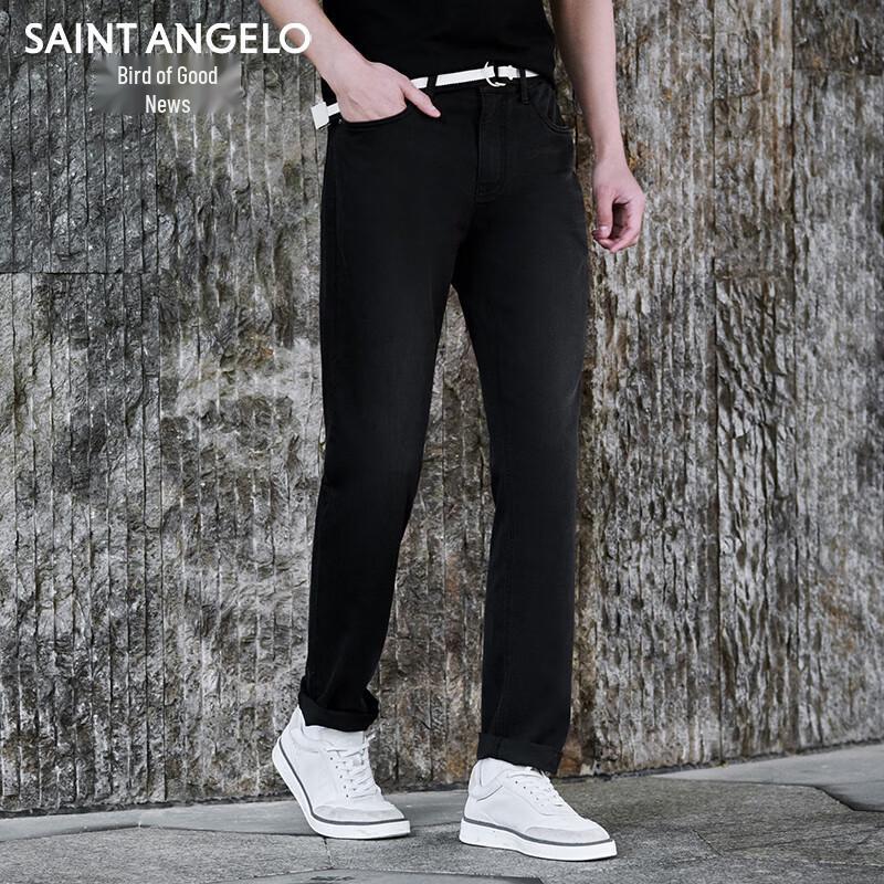 Baoxiniao Men's Straight-Leg Business Casual Jeans