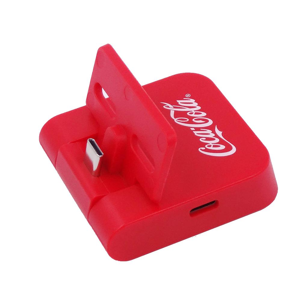Prif Nintendo Switch Portable Charging Dock CocaCola Switch Charging Stand Licensed Product USB-C Coca-Cola