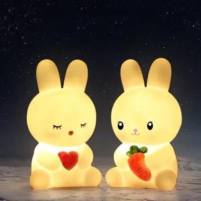 1PCS Cute LED Night Lights Bear Unicorn Dinosaur Rabbit Cartoon Animal Bedside Lamp For Children Bedroom Kids Gifts Room Decor