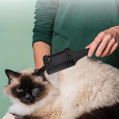 Pet Hair Trimmer Grooming Comb Cat Grooming Comb With 10 Replacement Razors Pet Grooming Dog Comb Pet Razor Comb