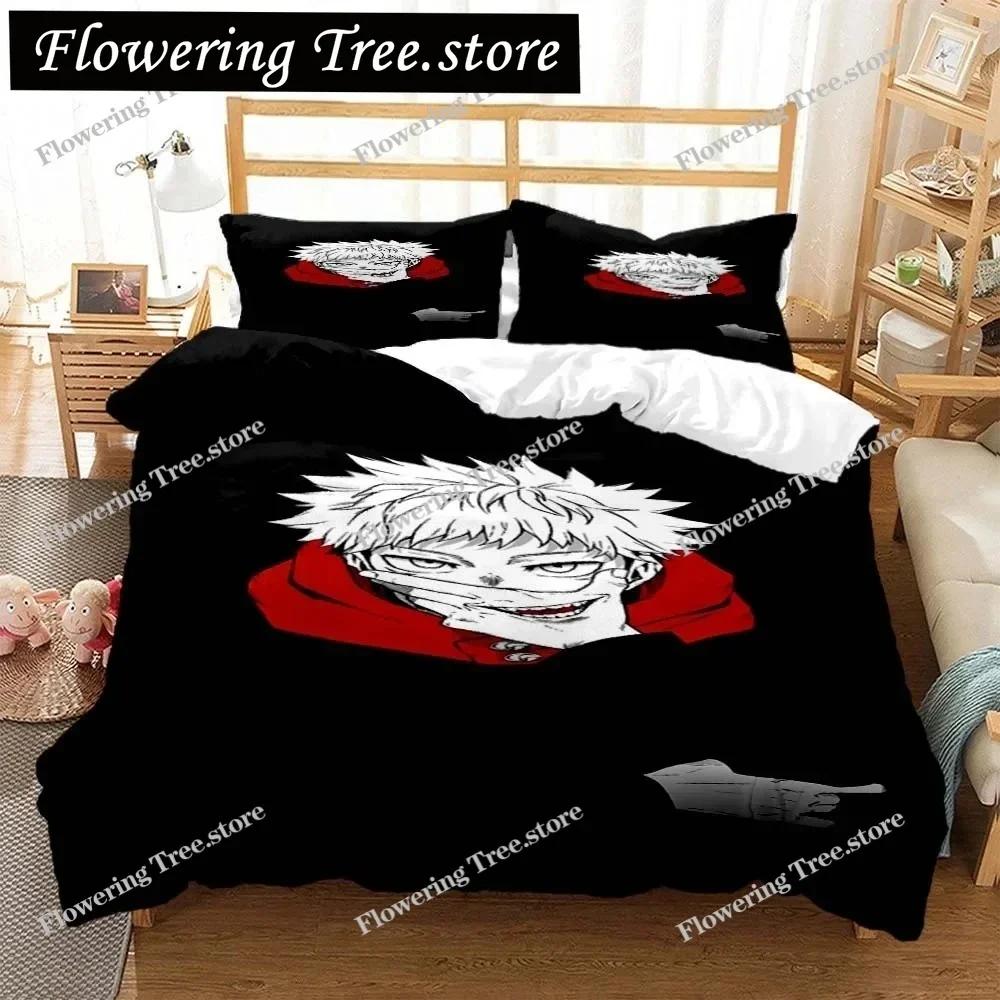 Jujutsu Kaisen Digital Print Polyester Bedding Sets Covers Boys Duvet Cover Set For Teens Bedding Set 025