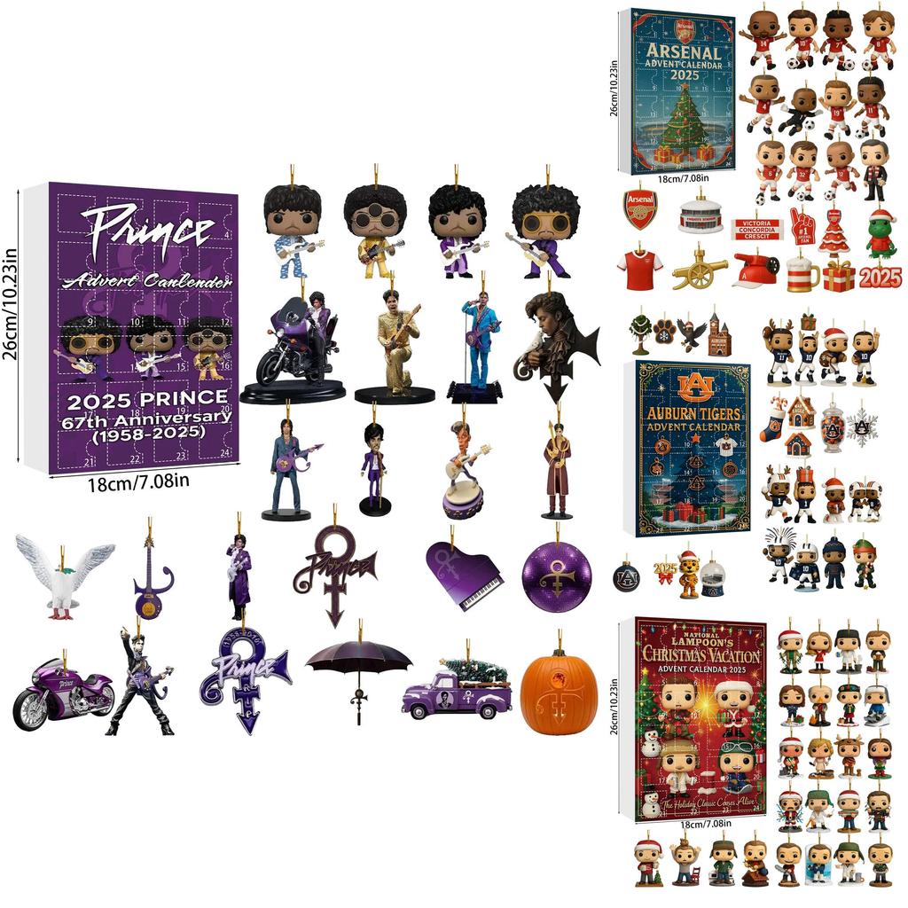 Arsenal Liverpool Calcio Acrilico Natale Scatola Cieca Ornamento Albero Con Personaggi dei Cartoni Animati Per Decorazioni Festive