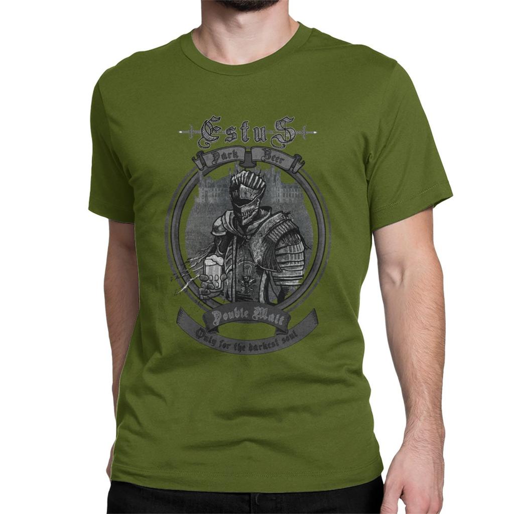 For The Darkest Soul Dark Souls T-Shirt Men Novelty 100% Cotton Tees Crewneck Short Sleeve T Shirts Plus Size Tops