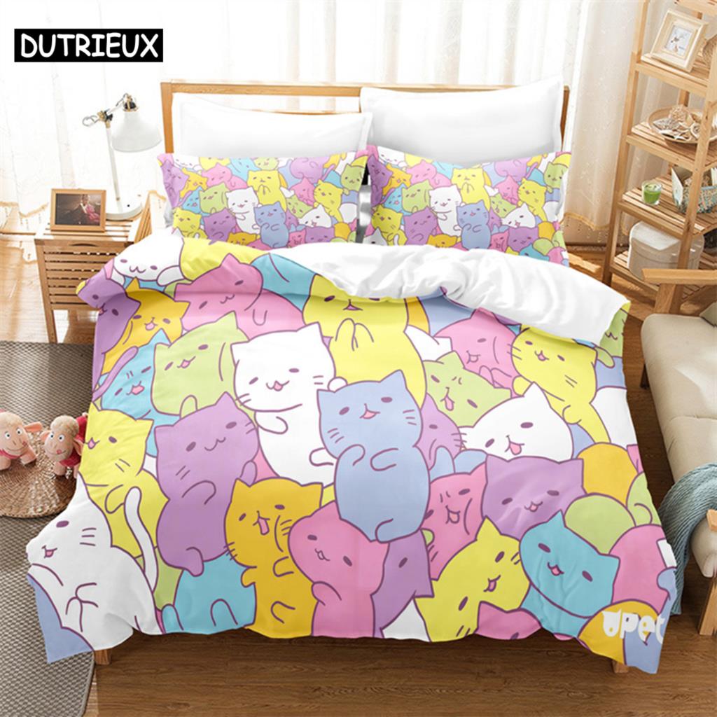 Pink Unicorn Queen Bedding Set Duvet Cover Set Bedding Digital Printing Bed Linen King Size Duvet Cover Set Bedding Set