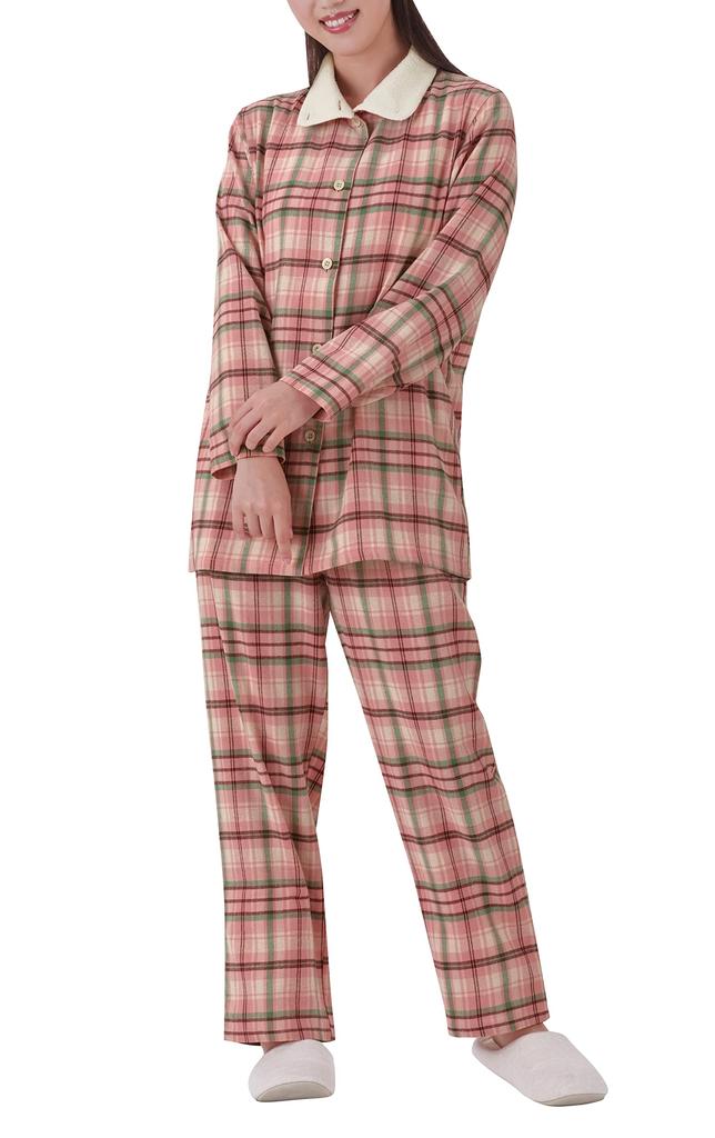 Warmer Baumwollpyjama mit Größe LL 100% Boa, Rosa,