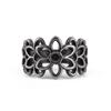Retro Titanium Steel Iris Ring: Fashionable Unisex Couple's Pinky & Flow Finger Accessory