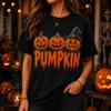 Men Women Halloween Graphic T Shirt 3d Print Pumpkin Ghost Black Short Sleeve Tee Cute Spooky Casual Streetwear Party Shirt
