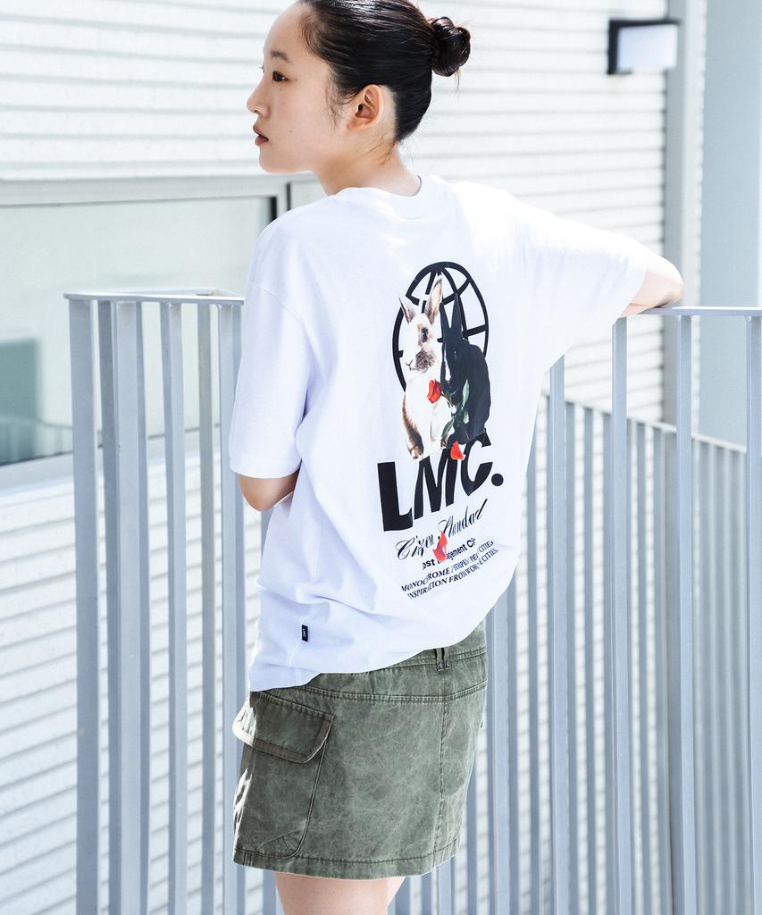 LMC Mono Rabbit Globe Tee White