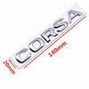 1Pc Metal 3D Sticker Emblem Car Body Fender Side Rear Trunk Bumper Badge Logo Decal Letter Labeling     Opel Astra Zafira Corsa Vectra
