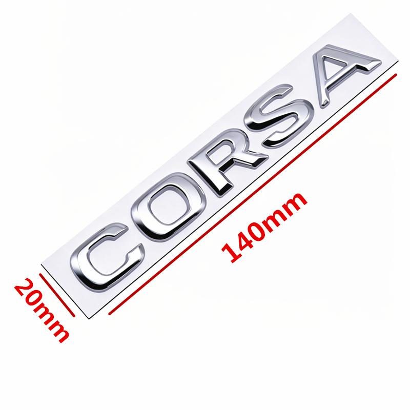 1Pc Metal 3D Sticker Emblem Car Body Fender Side Rear Trunk Bumper Badge Logo Decal Letter Labeling Opel Astra Zafira Corsa Vectra