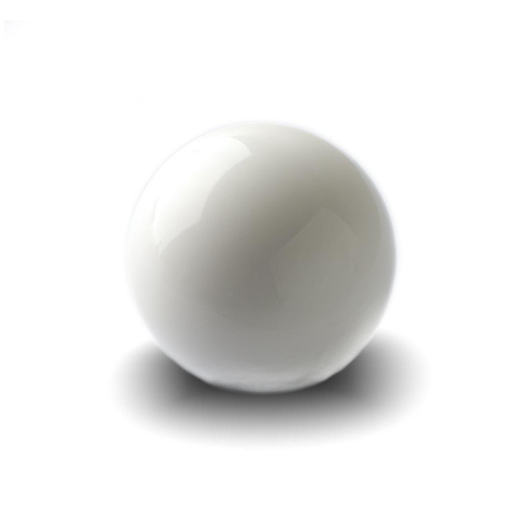 New Universal Acrylic White Round Ball Shift Knob Manual Gear Shifter Head W Adapter
