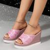 Summer Slippers Fashion High-end Women Shoes Fish Mouth Simple Elegant Sandals Thick Sole Classic Trend Versatile Designer Shoes