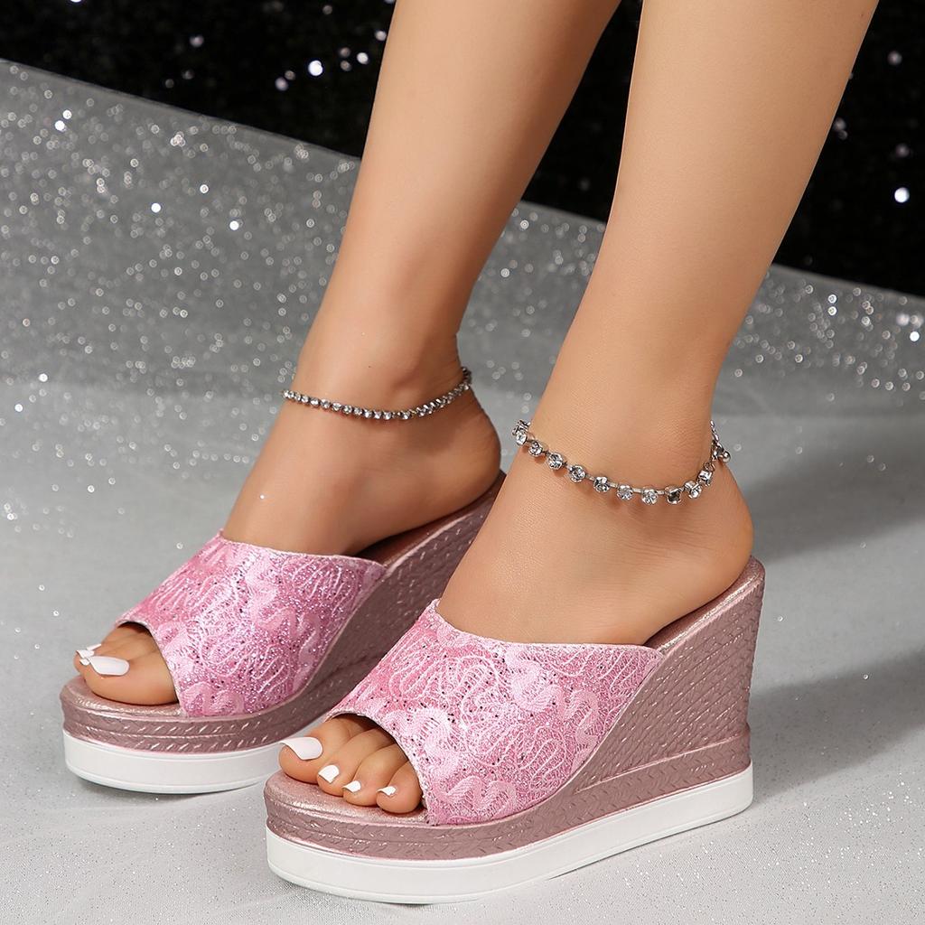 Summer Slippers Fashion High-end Women Shoes Fish Mouth Simple Elegant Sandals Thick Sole Classic Trend Versatile Designer Shoes