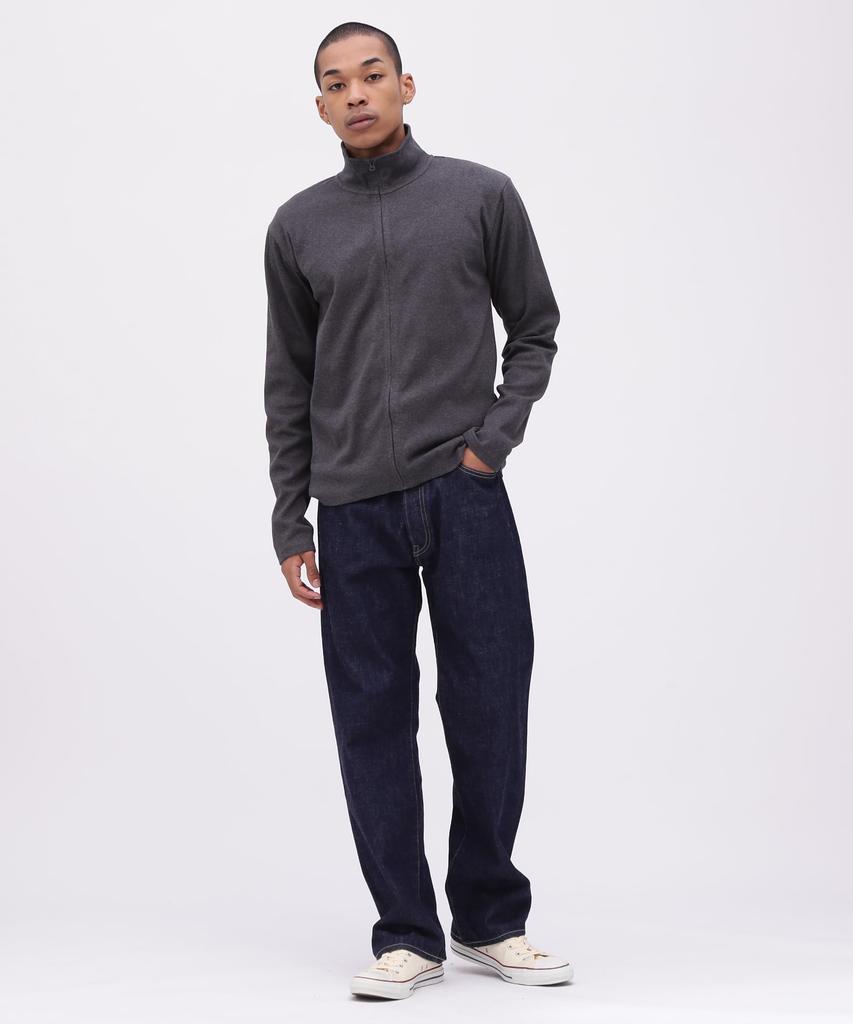 AVIREX DAILY STAND ZIP RIB JACKET 6153642 M charcoal