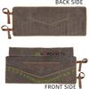 Denifiter Wrench Roll Up Pouch, Heavy Duty Waxed Canvas Tool Roll Bag Tool Organizer Bag With 20+4 Pockets (Brown)