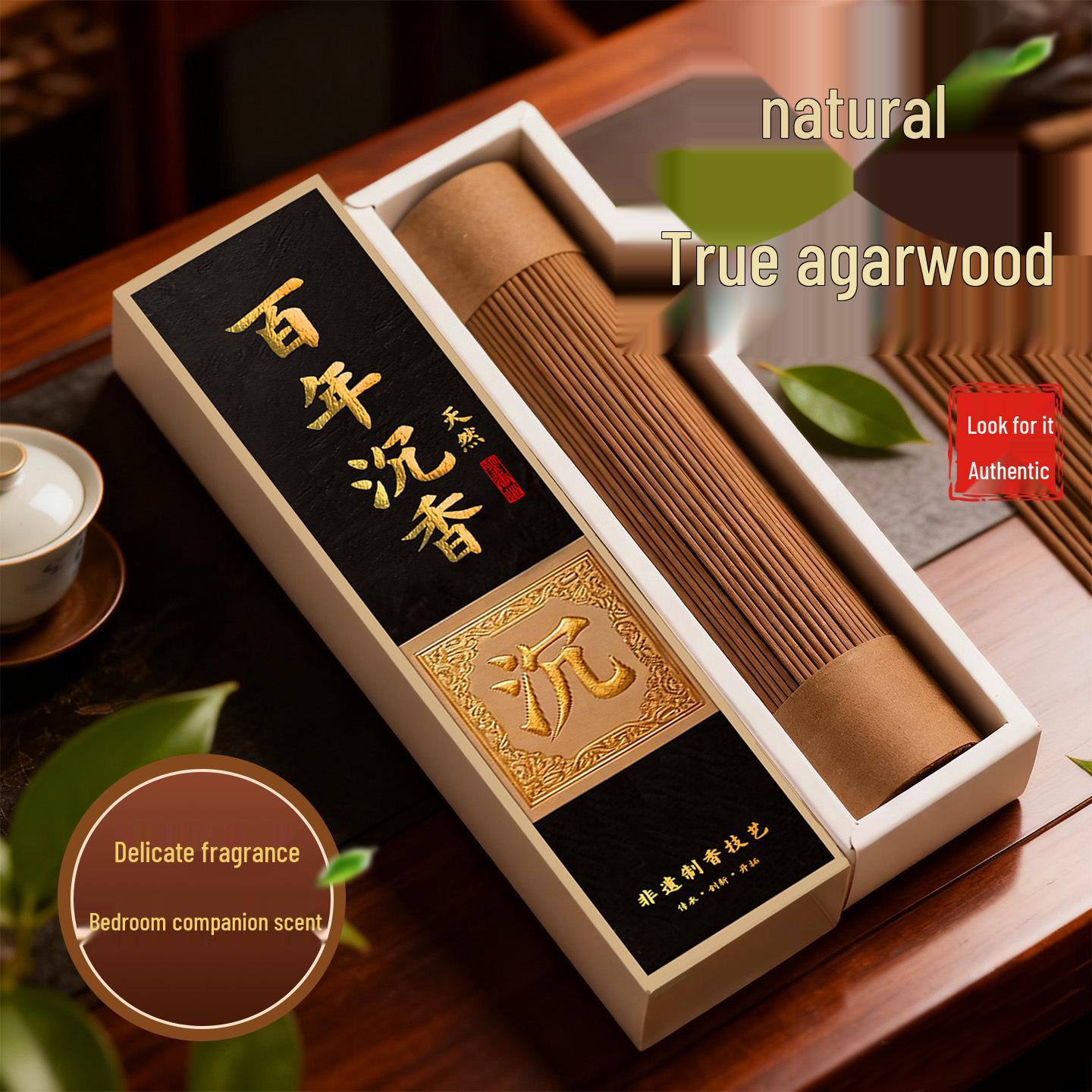 Long-Lasting Agarwood & Sandalwood Incense Sticks for Home, Bedroom, and Living Room Deodorizing.