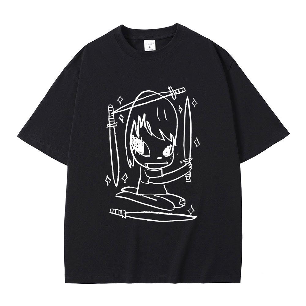 Yoshitomo Nara Graphic Tshirt Summer Unisex Women Casual High Quality Soft Cotton T Shirts Male Fashion Funny Tshirt Streetwear