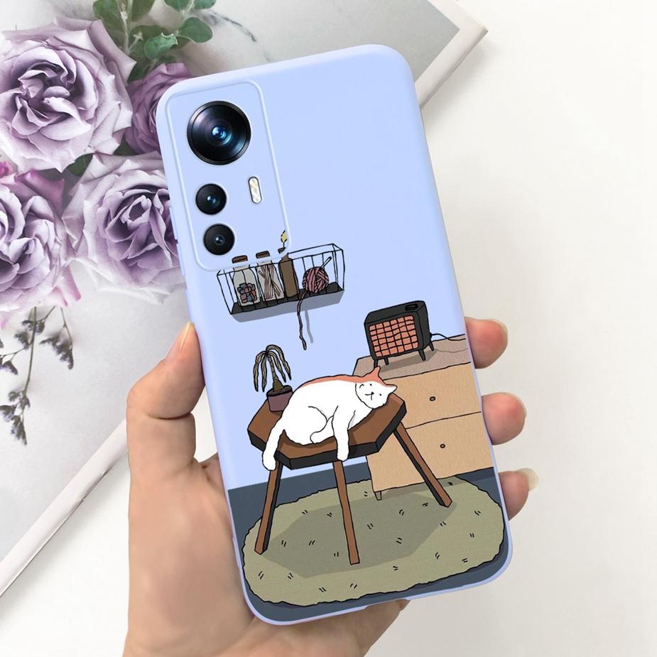 For Xiaomi 12T Pro Case Cute Astronauts Cartoon Cover Soft Silicone Phone Cases For Xiaomi Mi 12T Pro Mi12T 12TPro Fundas Bumper