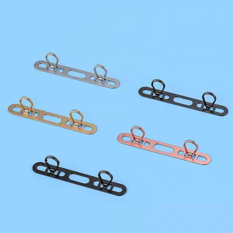 1-4PCS Stainless Steel Mobile Phone Lanyard Patch Side Hanging Clip Double Buckle Phone Straps Gasket Metal Connect Piece for