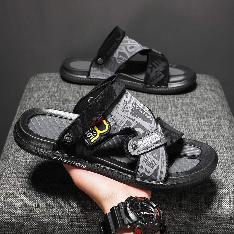 Summer Men's Outdoor Sandals Soft Sole Non-slip Flip-flops Home Indoor Flat Slippers Fashion Beach Flip-flops Sandals Men Shoes