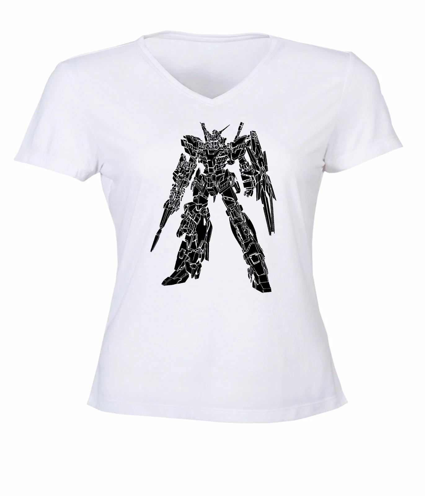 

Gundam UC RX-0 Unicorn Gundam [Режим Разрушения] Женская / Подростковая футболка с V-образным вырезом 4XL
