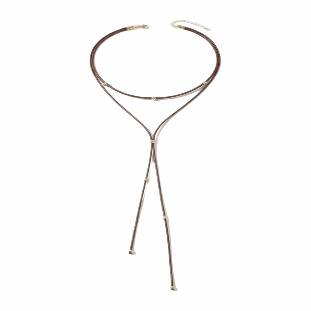 Bohemian Long Pendant Necklace Adjustable Design Beaded Y-Necklace  Elegant Occasion Style B