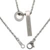 Phiten Black IP Ring Black Diamond Plate Double Parts Titanium Necklace Simple [Fefe] Fe-fe×phiten [Special Specifications]