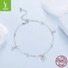 S925 Sterling Silver Butterfly Anklet Adjustable Wind Simple Versatile Butterfly Anklet Jewelry