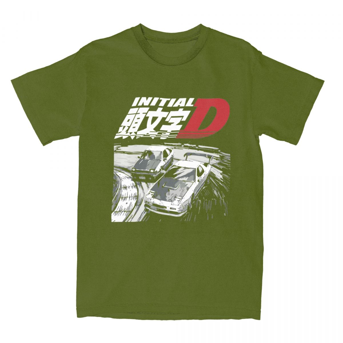 Летние мужские футболки Initial D Drift Racing AE86 Trueno Vs FC Rx-7 Одежда Fujiwara Tofu Хлопковая футболка Одежда Уличная одежда Футболки 4XL