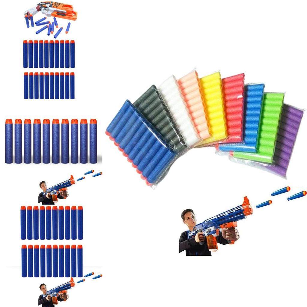 High Quality 7.2cm Eva Foam Bullet Accessories For Soft Dart Guns In Multiple Colors