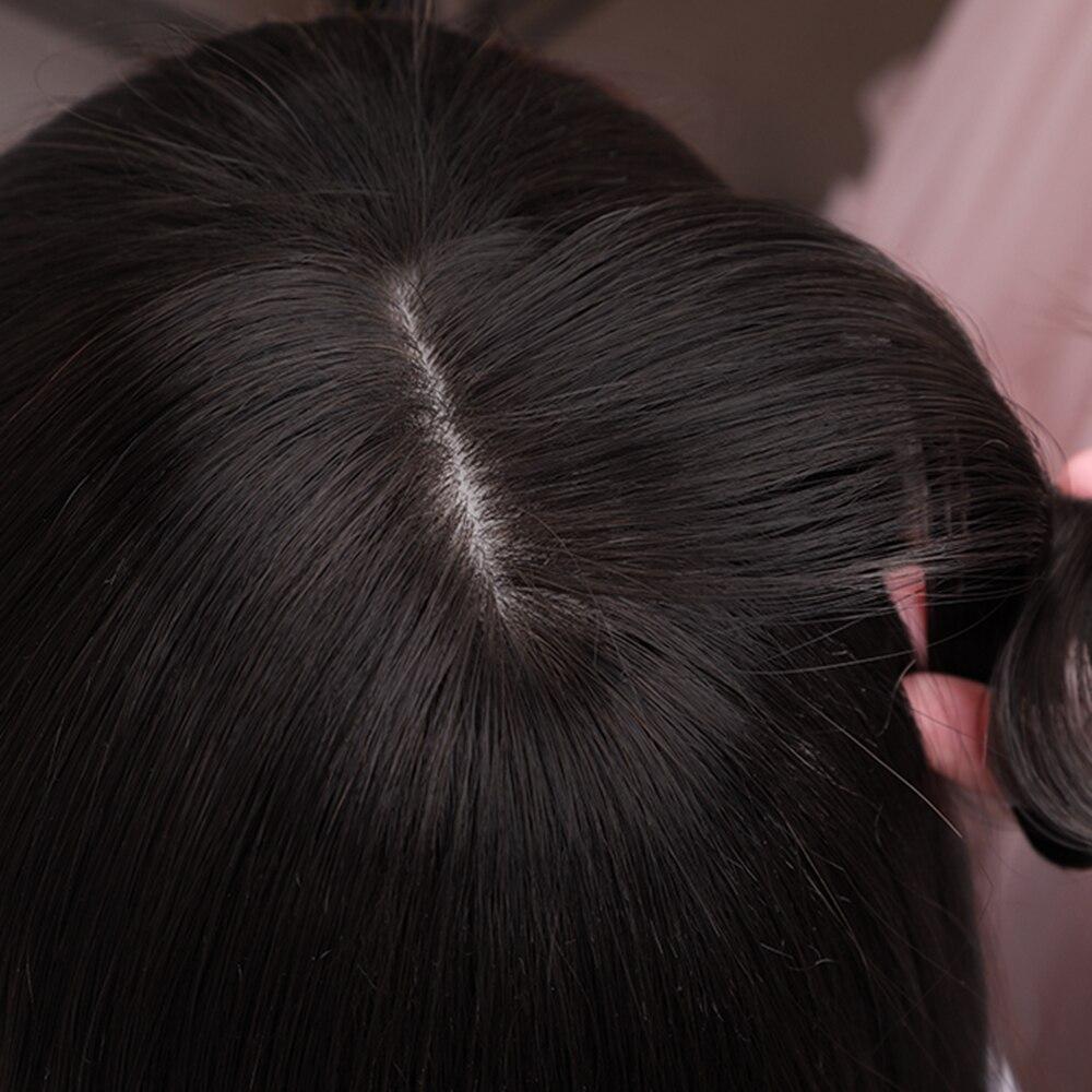 Short Black Synthetic Wigs with Bangs Straight Bob Hairstyle Cosplay/Lolita/Daily Wear Heat Resisitant Hair Wigs for Women Afro