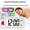 Digital Display Alarm Clock With Snooze Night Light Thermometer- Home Battery Operated