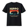 Funny Hippo Definition Hippopotamus Vintage Retro T Shirt Cute Hippos Costume African Wildlife Animals Lover Zoo Trip Vintage