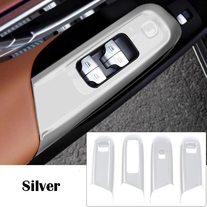 ABS Interior Mouldings Door Armrest Window Glass Lift Button Panel Cover Trim For Mercedes Benz E Class W214 2024+