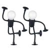 New Arrival 2-pack of Small Humanoid Night Lights, Foldable and Bendable Lamps, Table Lamps, Changeable Lamps - Creative and Fun Funny Table Lamps