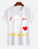 2026 New Cotton Tshirt Happy Fathers Day Dad Theme Print Crew Neck Short Sleeve Casual Top