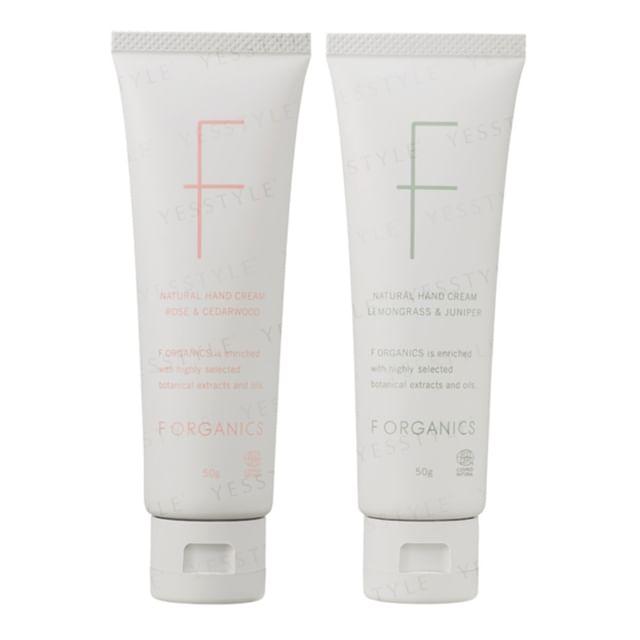F ORGANICS - Natural Hand Cream Rose & Cedarwood - 50g