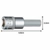 TONE Hexagon Socket HP4H-12 Drive Angle 12.7mm (1/2") Width Across Flats 12mm