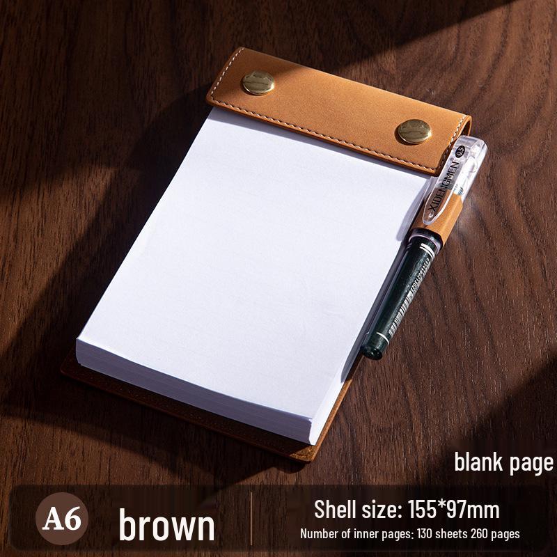A6 Custom Sticky Note Pad Clipboard with Pocket Notebook and Tear-Off Pages